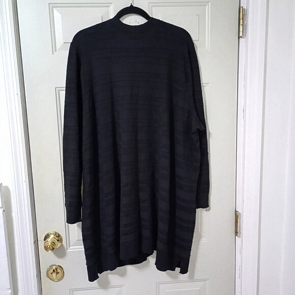 Lane Bryant Womens Plus Size Open Front Cardigan Sweater Long Black With Pockets - Picture 4 of 10